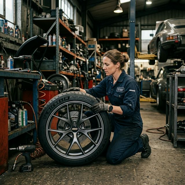 Mobile Tyre Champions technician at work