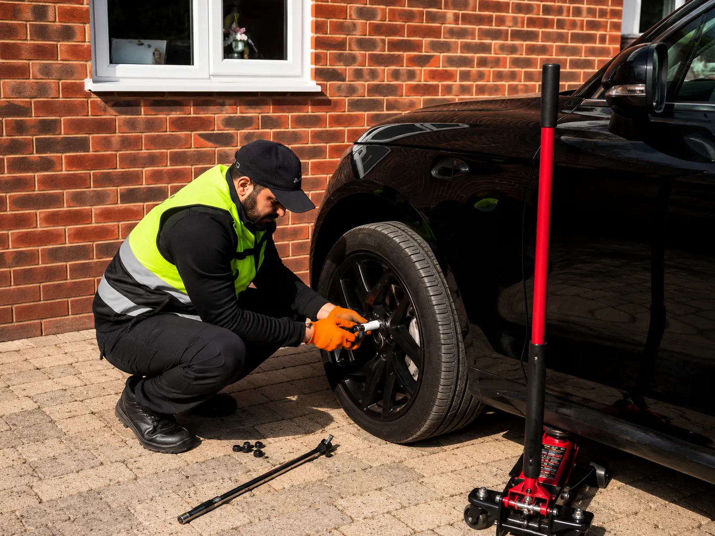 Premium car service by Mobile Tyre Champions on-site